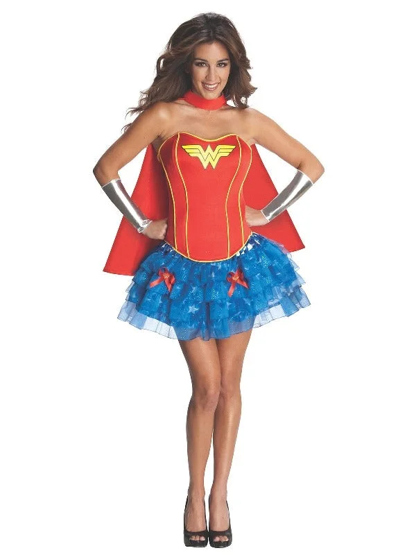 overbust corset top-Sexy Wonder Woman Corset Costume