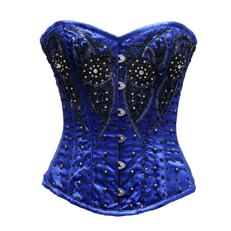 corset with bow embellishment-Fortner Custom Made Corset