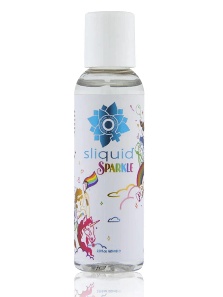 lubricant for air purifiers-Sliquid Naturals ''Sparkle'' Pride Lubricant 2 oz