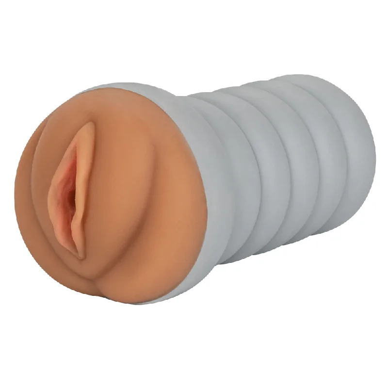 Innovative male masturbator-Ribbed Gripper Tight Pussy Grip