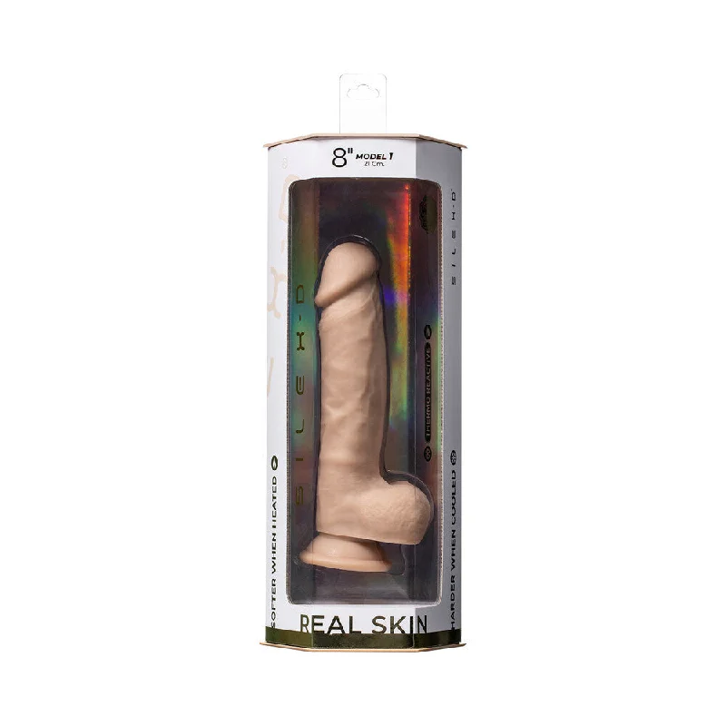 Tight masturbator grip-SILEX-D Model 1 Liquid Silicone Dildo 8 in. Vanilla