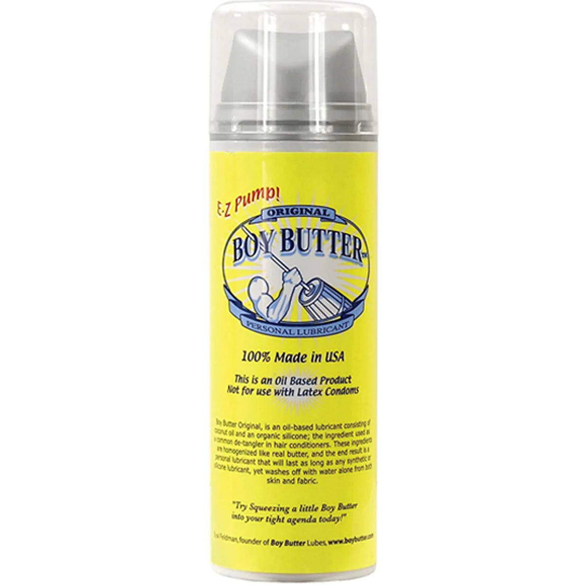 dual vibrator accessories-Boy Butter H2O 5oz E-Z Pump