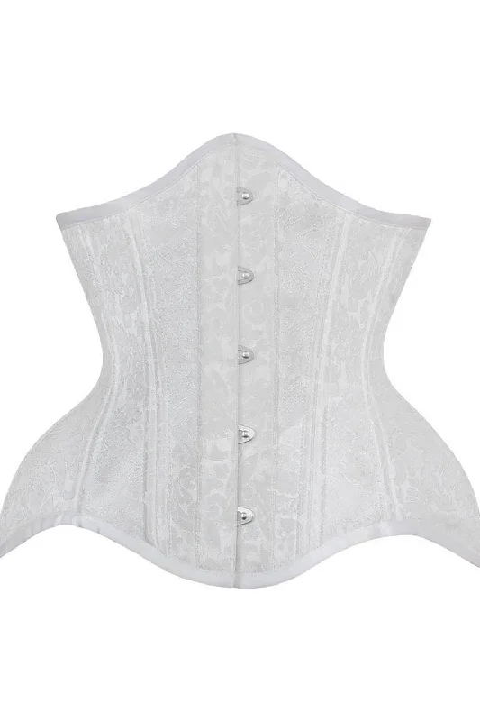 Victorian corset design-Kalynn White Curvy Waist Training Corset