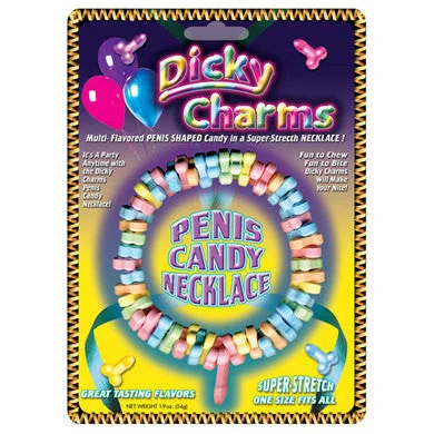 nipple clamp accessories-Dicky Charms Penis Shaped Candy Necklace