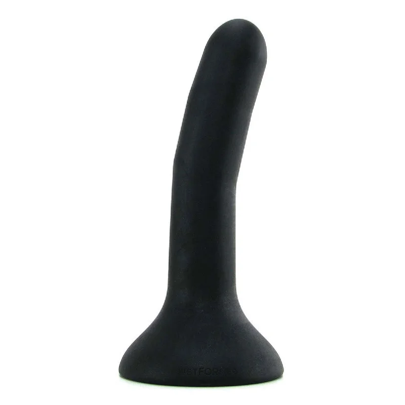 Manual masturbator type-Wet For Her FIVE Small 5.1 in. Dildo Black