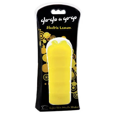 Powerful sleeve masturbator-Glo Glo A Go Go Electric Lemon Cyberskin Mouth Stroker