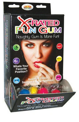 couples vibrator accessories-X-rated Fun Gum Assorted -  90 Pieces Display  - Htp750d