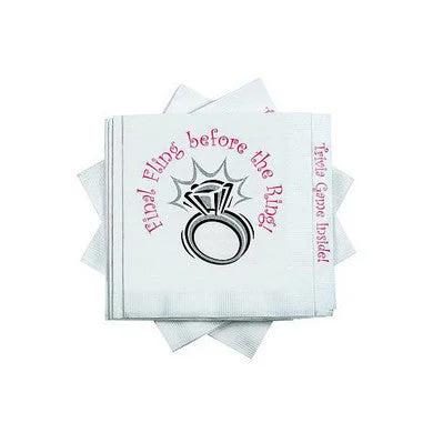 vibrating dildo for couples accessories-Final Fling Napkin Trivia Game