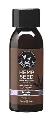 lubricant for leaf blowers-Lavender Hemp Seed Massage And Body Oil - 1 oz.