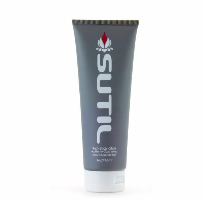 leather fetish accessories-Sutil Rich Body Glide Lube 8oz