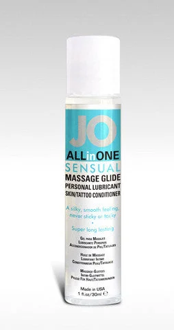 lubricant for steering components-Jo All in One Massage Glide  Sensual Unscented - 1 Oz.