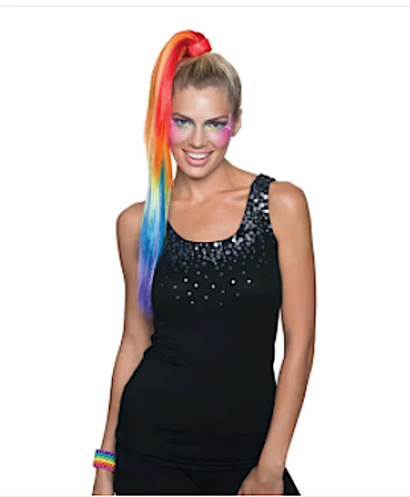 lube accessories-Rainbow ''Ponytail'' Hair Clip