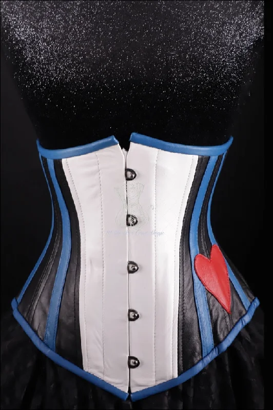 bondage gear accessories-Leather Underbust Cincher; Leather Pride