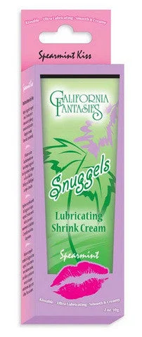 lubricant for rakes-Snuggels Flavored Lubricating  Shrink Cream - Spearmint Kiss  - 2 Oz.