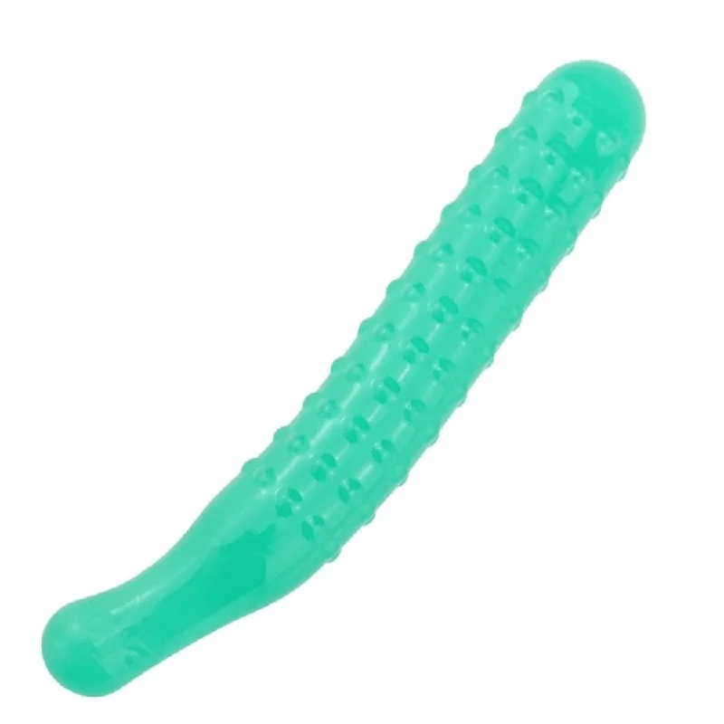 Lightweight device masturbator-Erotic Green Spiky Cucumber Ribbed Masturbator Soft Dildo |/| Men'S