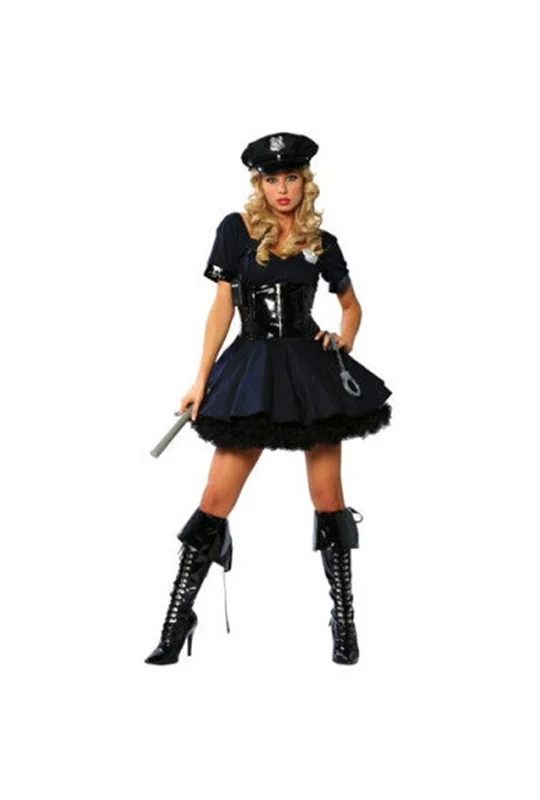 corset with spiral boning-Corseted Female Cop