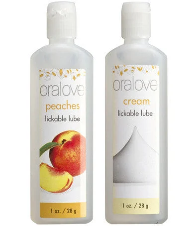 lubricant for gym treadmills-Oralove Dynamic Duo - Peaches And Cream