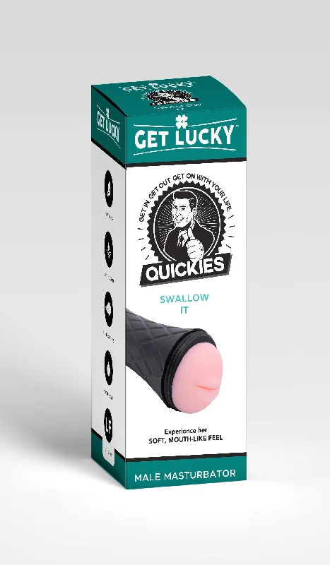 Innovative device masturbator-Get Lucky Quickies Swallow It  Male Masturbator