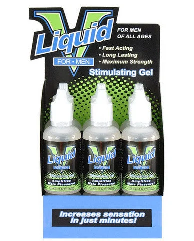 lubricant for transmission systems-Liqud V for Men Male Stimulating Gel - 6 Pack Display