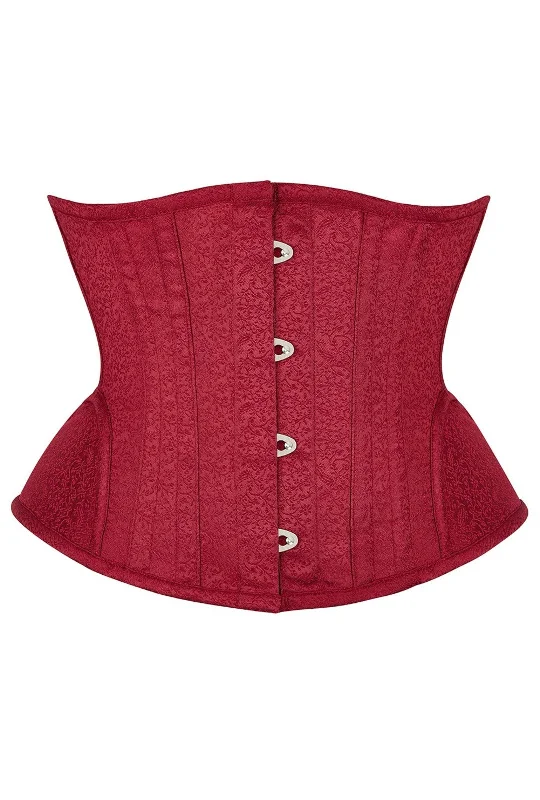 corset for burlesque lingerie-Red Vintage Hip Underbust Corset