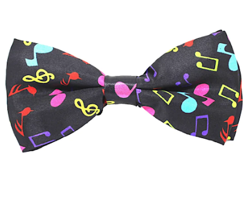 cock ring accessories-Rainbow ''Musical Notes'' Bow Tie