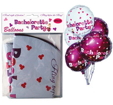 BDSM gag accessories-Bachelorette Party Foil Balloons - 9 Pack Assorted