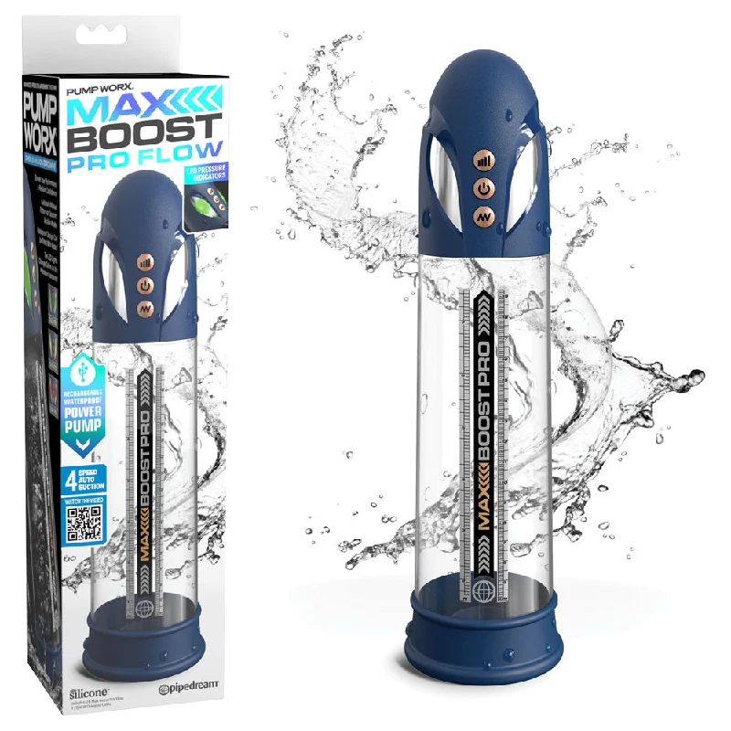 Compact device masturbator-Pump Worx Max Boost Pro Flow -