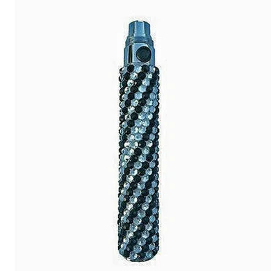 dildo covers accessories-Stone Battery Black and  Silver Swirled Rhinestones