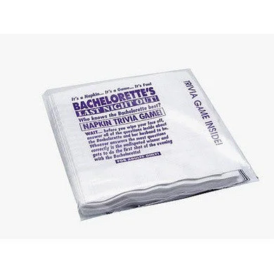 strap-on dildo accessories-Bachelorette's Last Night Out Out Napkin Trivia Game - 25 Pack