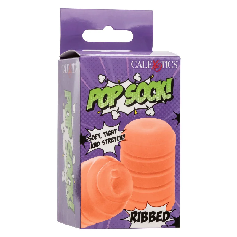 Advanced masturbator technology-Pop Sock Ribbed - Orange