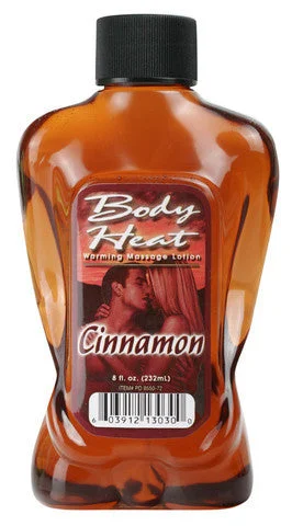 lubricant for bowling alleys-Body Heat Warming Massage Lotion Cinnamon - 8 oz.