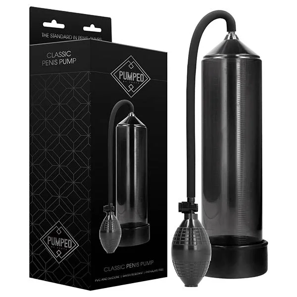 Bluetooth sleeve masturbator-Pumped Classic Penis Pump - Black