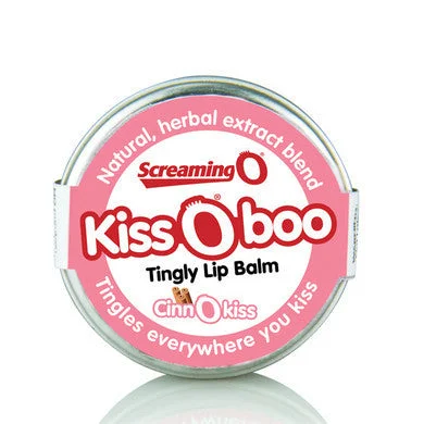 lubricant for speaker stands-Screaming O Kissoboo - Tingly  Lip Balm - Cinnamon