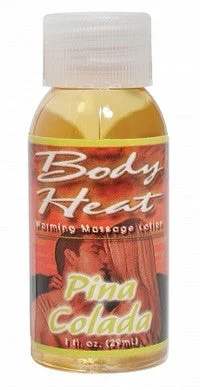 lubricant for backpack buckles-Body Heat Warming Massage  Lotion - Pina Colada - 1 Oz.