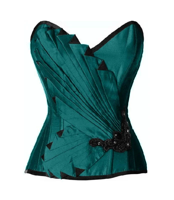 corset with lace trim-Tierney Custom Made Corset