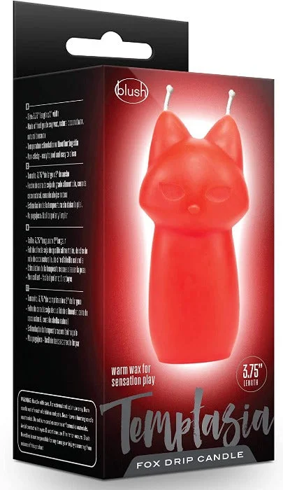 sex toy cleaning wipes set-Temptasia ''Fox Drip Candle'' -Red