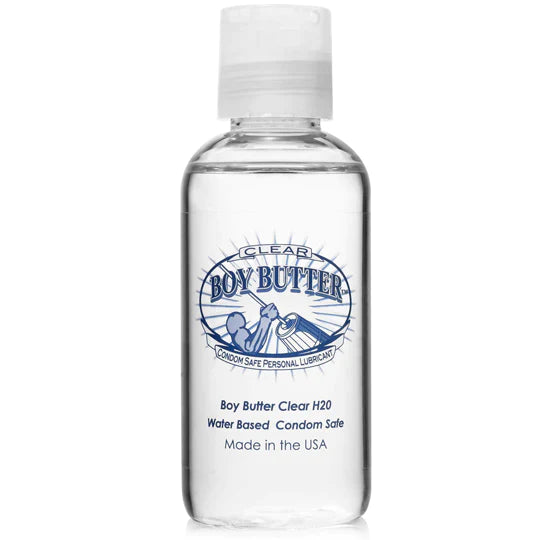 BDSM gloves accessories-Boy Butter ''Clear'' H2O 4oz