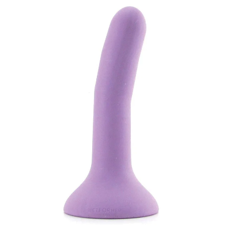 Luxury masturbator brand-Wet For Her FIVE Small 5.1 in. Dildo Purple