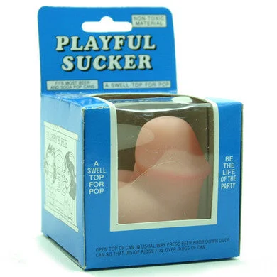 anal plug kits for men accessories-Playful Sucker Soda Can Top - Penis