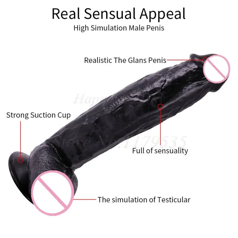 Electric masturbator machine-31cm*5.5cm New Skin feeling Realistic Penis Super Huge Big Dildo With Suction Cup Sex Toys for Woman Sex Female Masturbator Cock