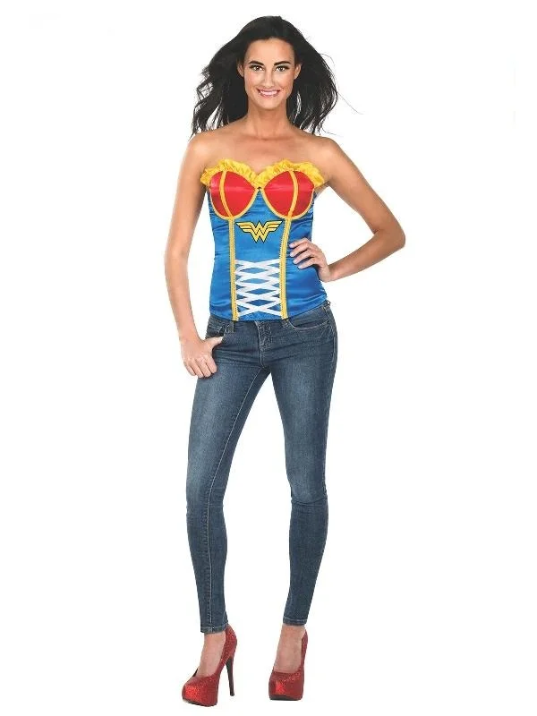 satin corset lingerie-Wonder Woman Corset