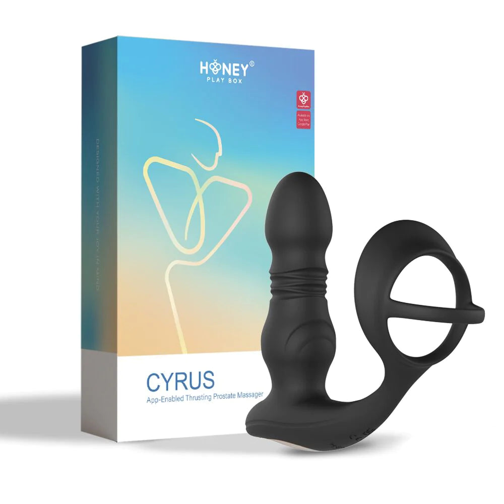 lubricant for outdoor grills-Honey ''Cyrus'' App-Controlled Thrusting Prostate Massager