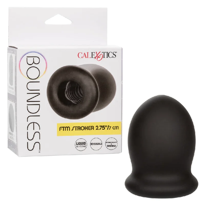 Portable masturbator gadget-Boundless Ftm Stroker 2.75 Inch 7 Cm - Black