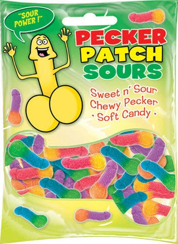 vibrating cock ring accessories-Pecker Patch Sour Gummy Candy