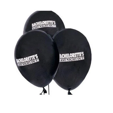 personal massager accessories-Bachelorette's Last Night Out Black Balloons