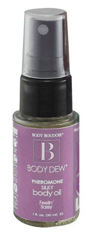 lubricant for studio lighting-Body Dew Pheromone Silky Body Oil - Feelin Sassy - 1 oz.