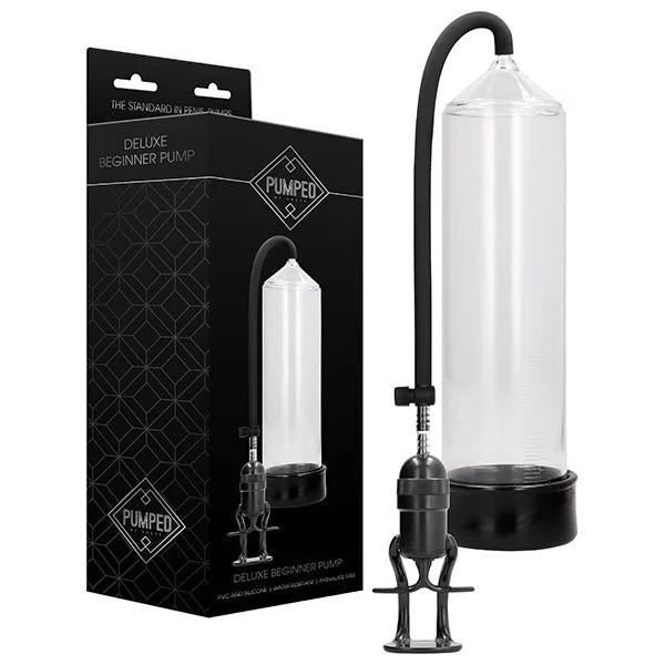 Luxury sleeve masturbator-Pumped Deluxe Beginner Penis Pump - Clear