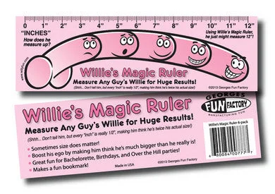 feather tickler accessories-Willies Magic Ruler - 6-Pack