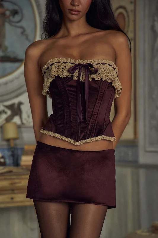 corset with metallic studs-Victorian Corset Chianti