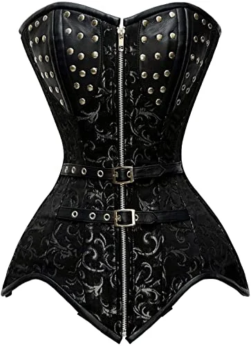 corset with pleated skirt-Mirias Custom Made Corset